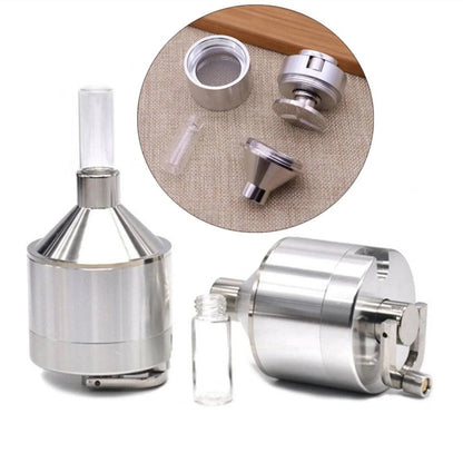 Metal Grinder + Snuff Jar