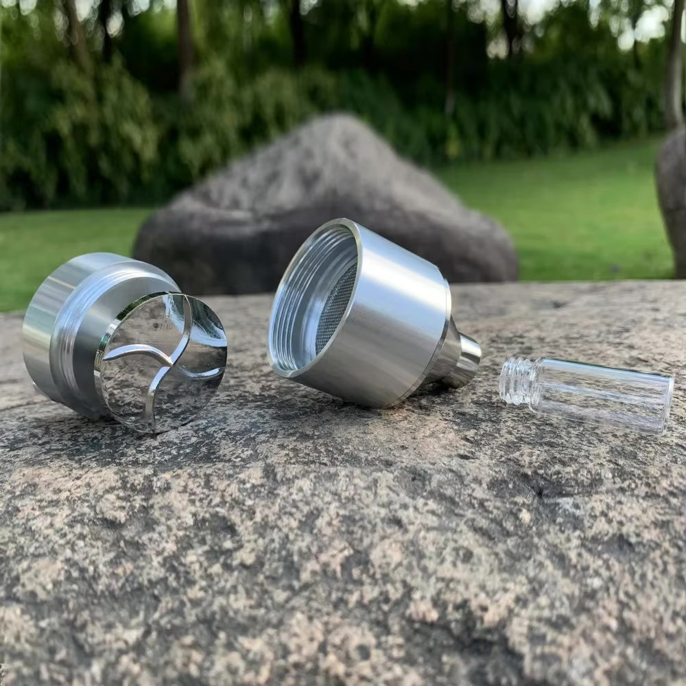 Metal Grinder + Snuff Jar